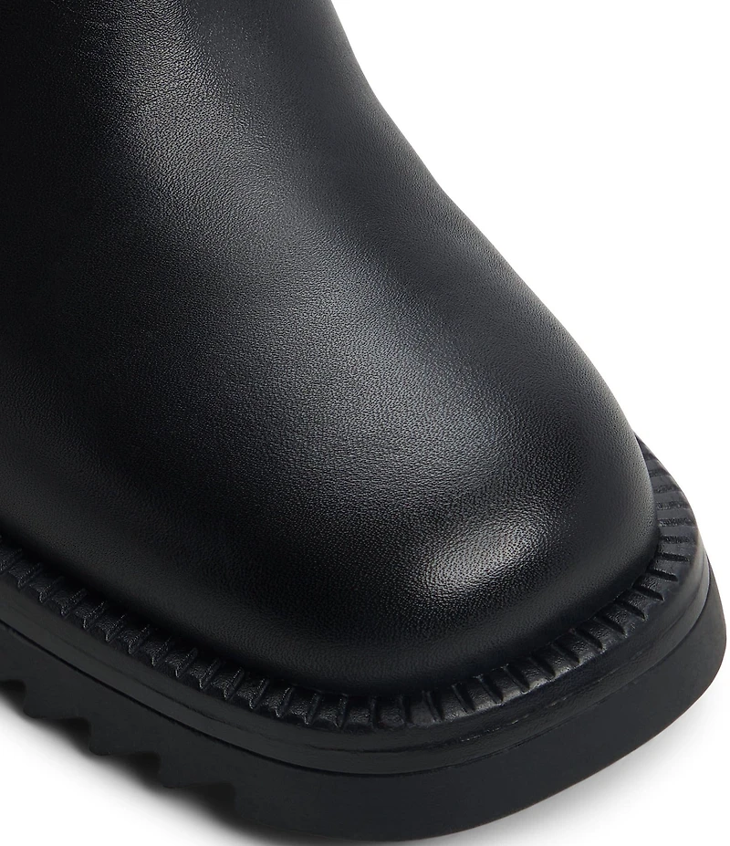 ALDO Anneliese Leather Chelsea Block Heel Booties