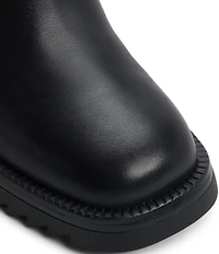 ALDO Anneliese Leather Chelsea Block Heel Booties