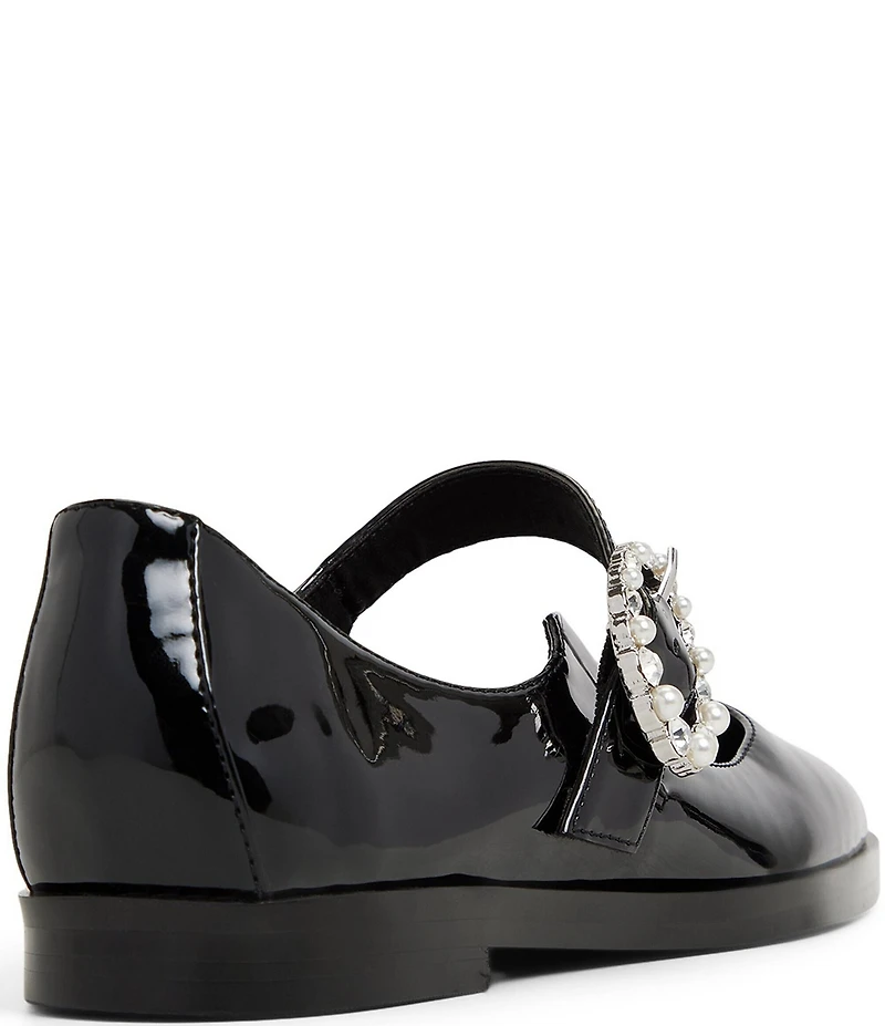 ALDO Arabbella Patent Embellished Buckle Ornament Mary Jane Flats