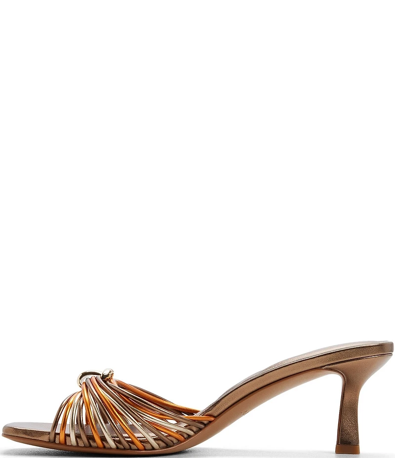 ALDO Arianne Metallic Strappy Square Toe Dress Sandals