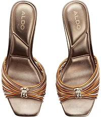 ALDO Arianne Metallic Strappy Square Toe Dress Sandals
