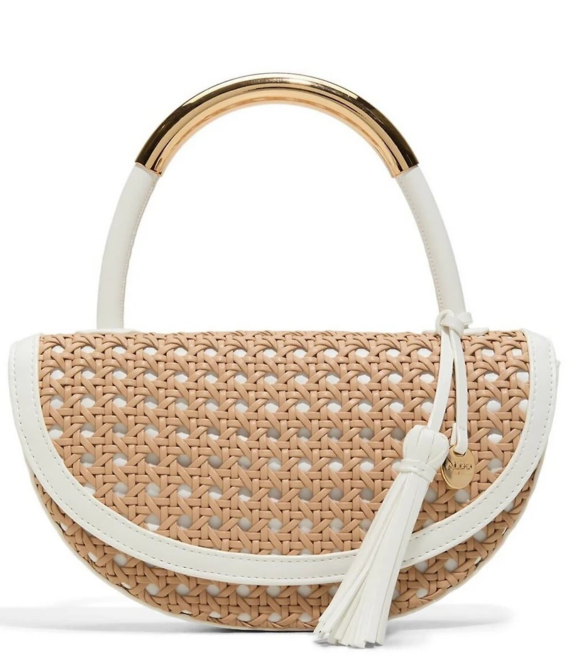 ALDO Arinella Rattan Contrast Trim Bag