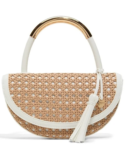 ALDO Arinella Rattan Contrast Trim Bag