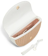 ALDO Arinella Rattan Contrast Trim Bag