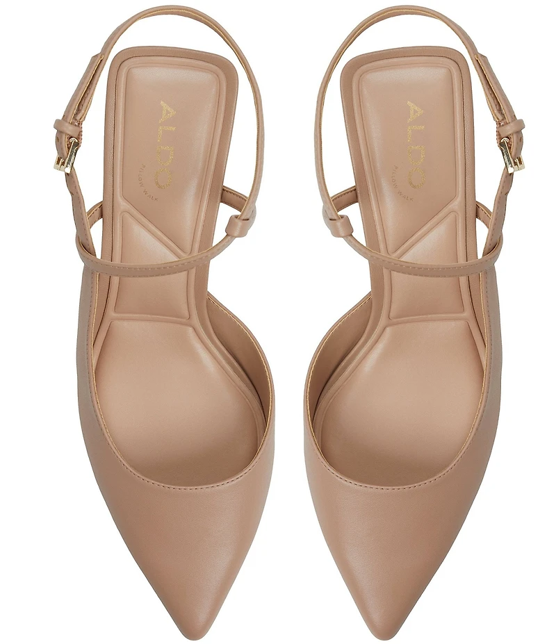 ALDO Axelle Leather Slingback Pumps