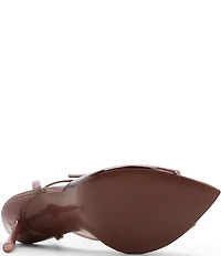 ALDO Belen Tinted Vinyl Ankle Strap Pointed Toe Dress Sandals