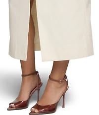 ALDO Belen Tinted Vinyl Ankle Strap Pointed Toe Dress Sandals