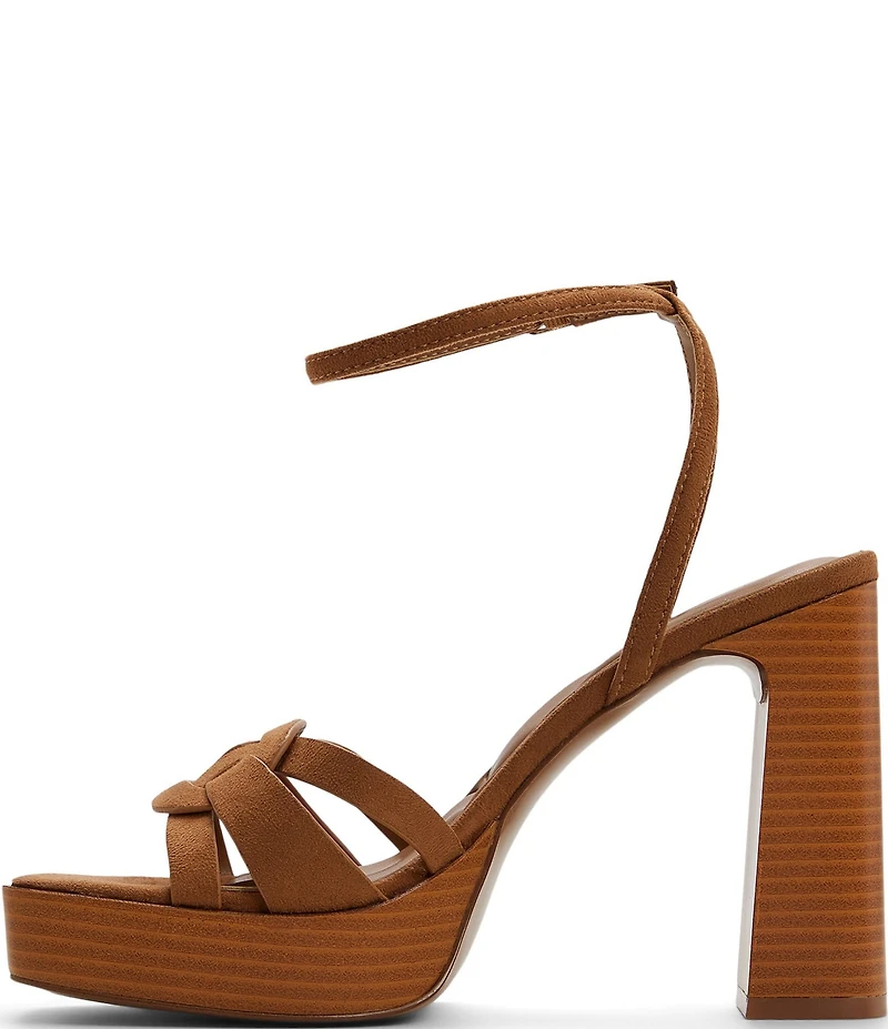ALDO Beverlyanne Ankle Strap Square Toe Block Heel Platform Sandals