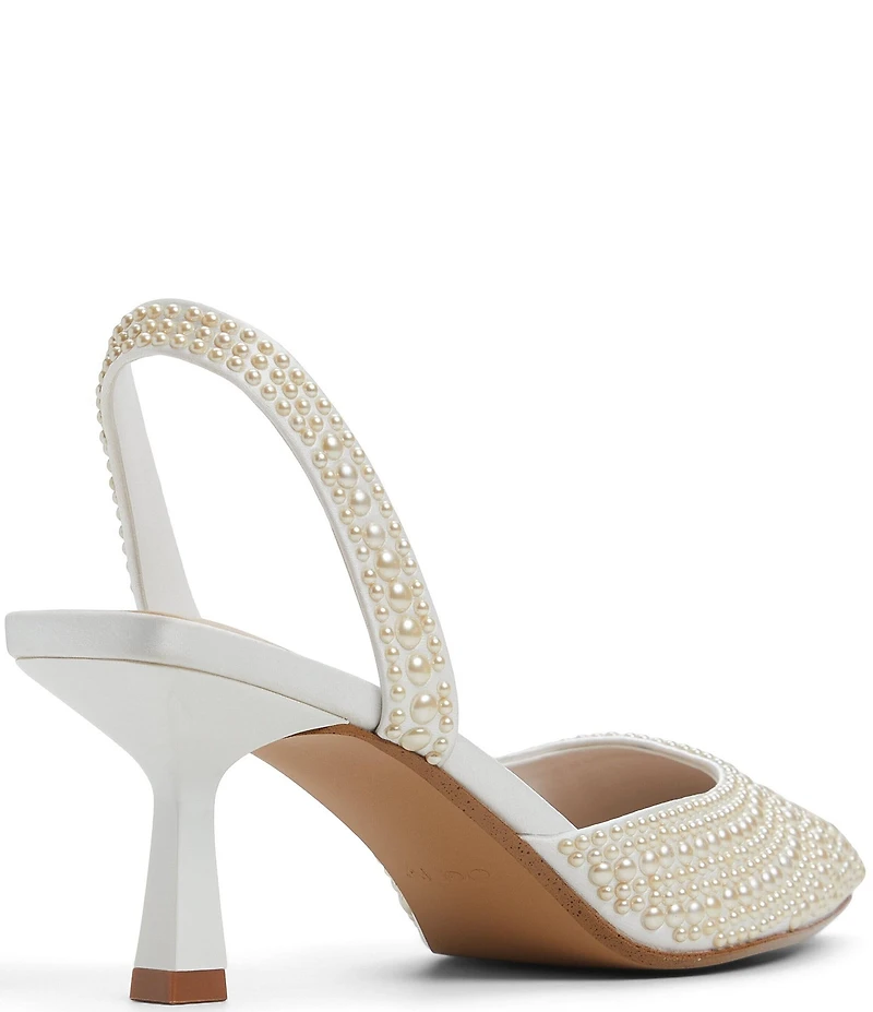 ALDO Brizza Pearl Studded Slingback Dress Pumps