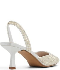 ALDO Brizza Pearl Studded Slingback Dress Pumps