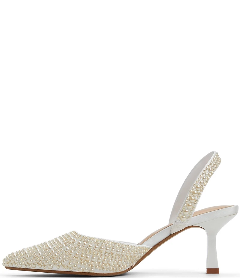 ALDO Brizza Pearl Studded Slingback Dress Pumps