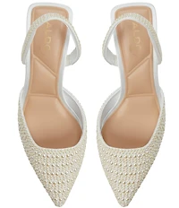 ALDO Brizza Pearl Studded Slingback Dress Pumps