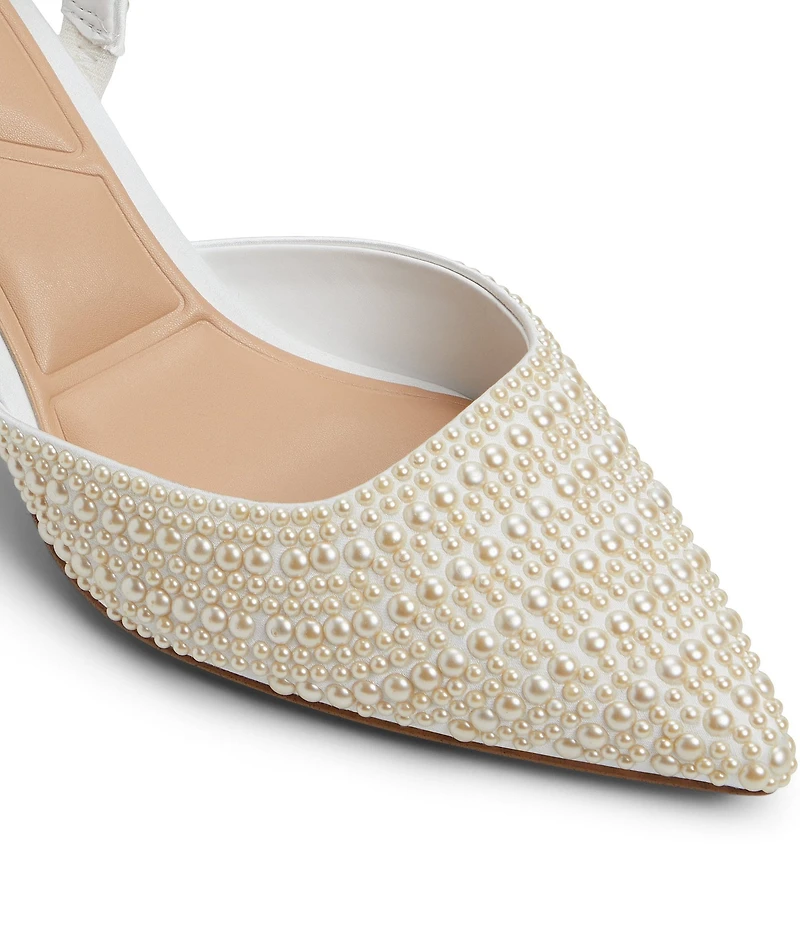 ALDO Brizza Pearl Studded Slingback Dress Pumps