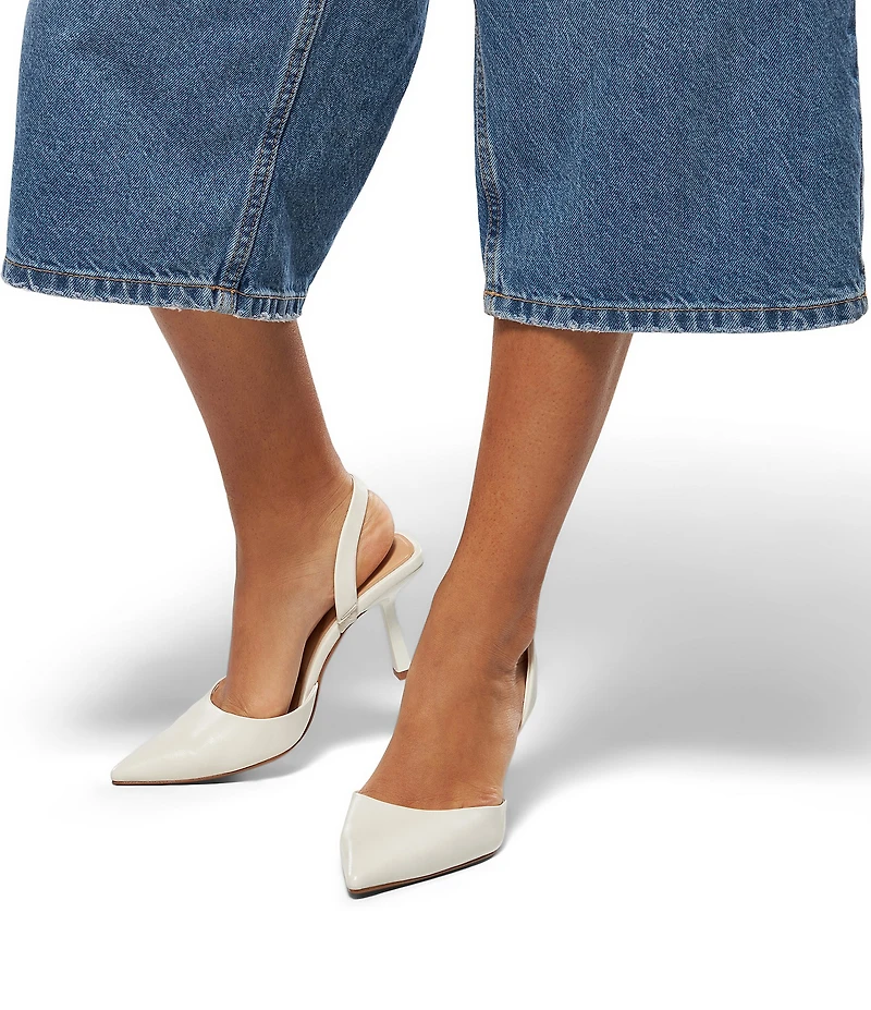 ALDO Brusanti Leather Slingback Pumps