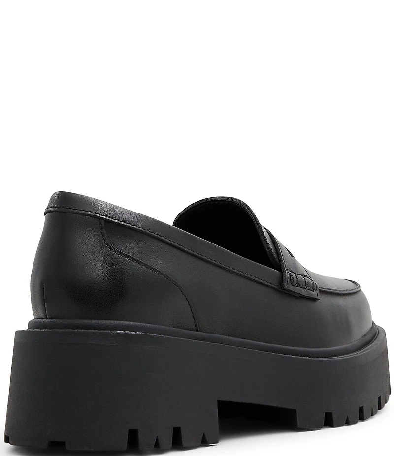 ALDO Cadaycia Leather Platform Penny Loafers