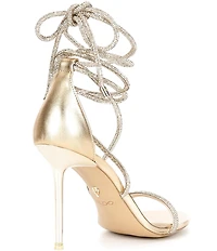 ALDO Caladonia Rhinestone Ankle Wrap Dress Sandals