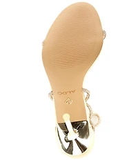 ALDO Caladonia Rhinestone Ankle Wrap Dress Sandals