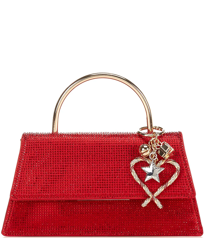 ALDO Candycane Rhinestone Medium Top Handle Satchel Bag