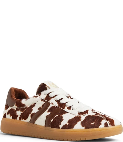 ALDO Chicsneaker Animal Print Calf Hair Lace Up Sneakers