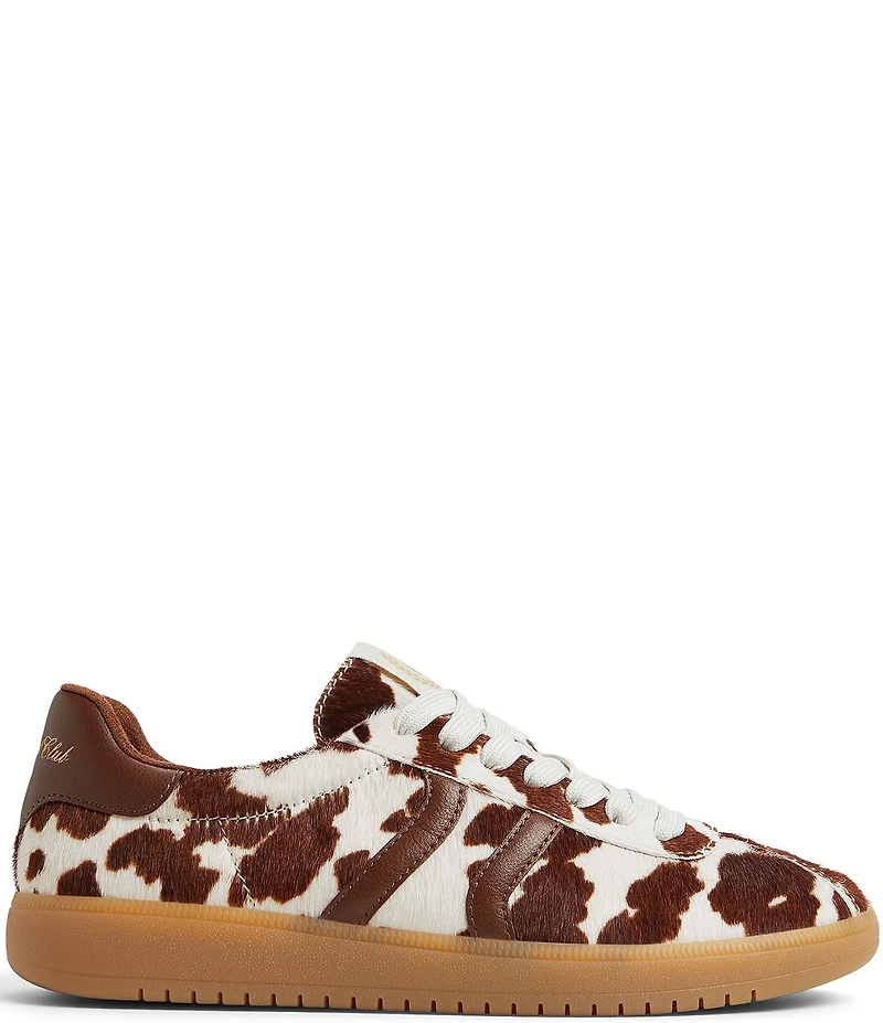 ALDO Chicsneaker Cow Print Calf Hair Lace Up Sneakers