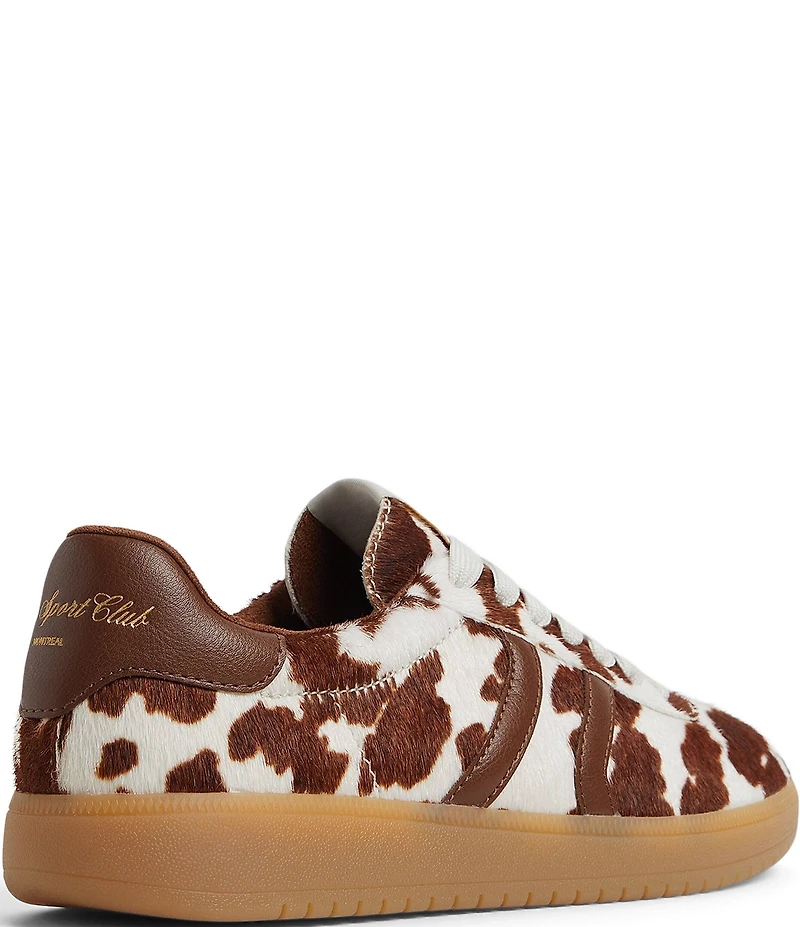 ALDO Chicsneaker Cow Print Calf Hair Lace Up Sneakers