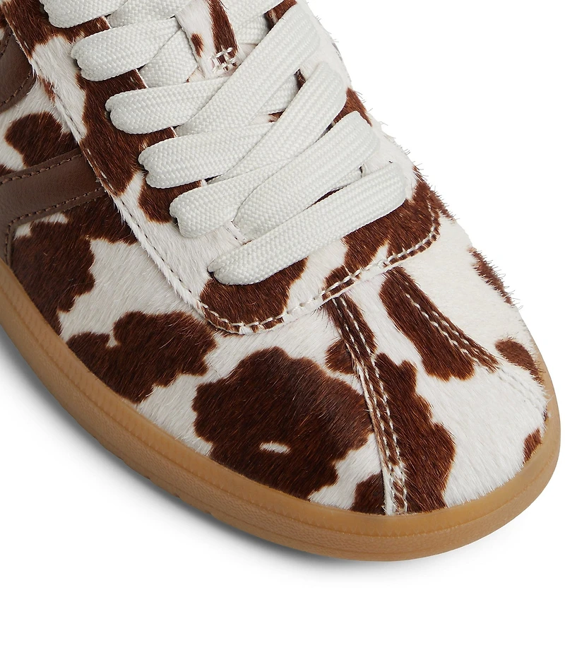 ALDO Chicsneaker Cow Print Calf Hair Lace Up Sneakers