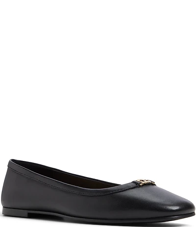 ALDO Corinthie Leather Hardware Detail Ballet Flats