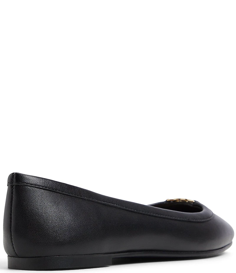 ALDO Corinthie Leather Hardware Detail Ballet Flats