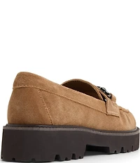 ALDO Danrose Suede Bit Buckle Lug Sole Loafers