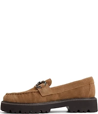 ALDO Danrose Suede Bit Buckle Lug Sole Loafers
