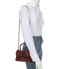 ALDO Decadencee Small Satin Bow Top Handle Satchel Bag