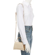 ALDO Desert Rose Metal Top Handle Satchel Bag