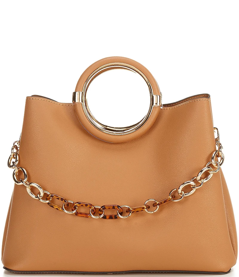 ALDO Dovie Chain Charm Statement Handle Satchel Bag