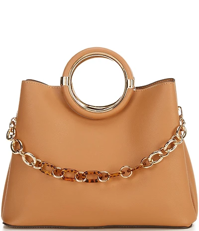 ALDO Dovie Chain Charm Statement Handle Satchel Bag