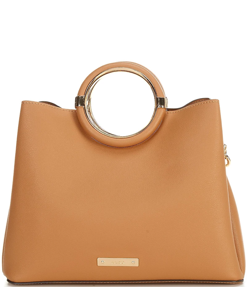 ALDO Dovie Chain Charm Statement Handle Satchel Bag