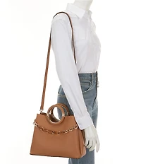 ALDO Dovie Chain Charm Statement Handle Satchel Bag