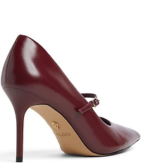 ALDO Eledeladar Leather Mary Jane Pointed Toe Pumps