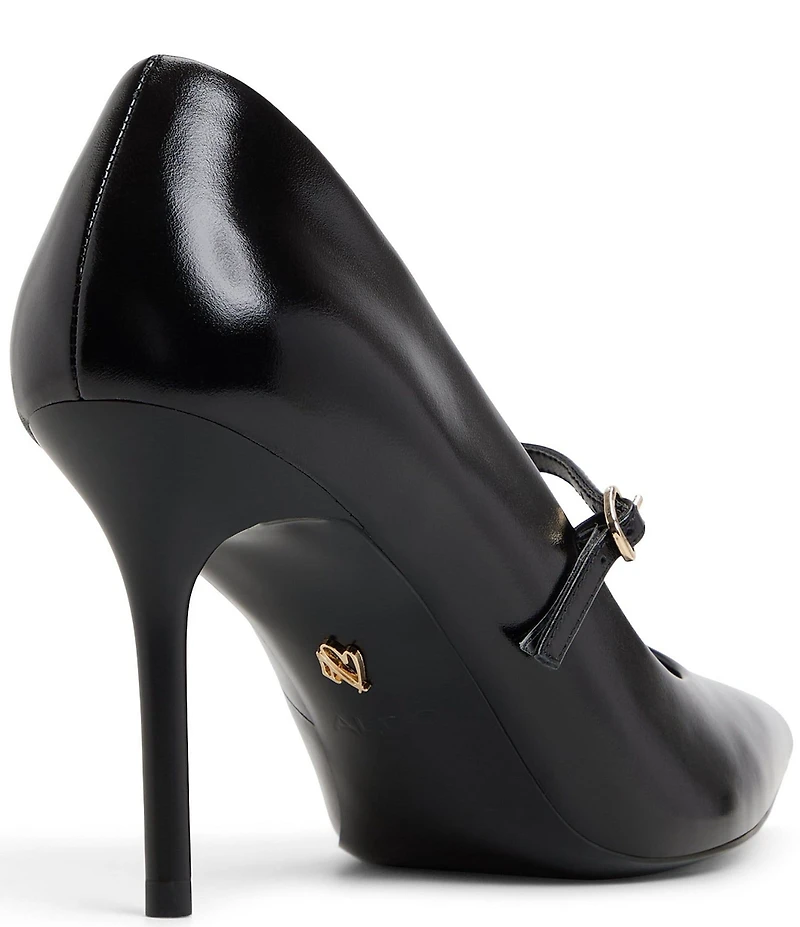 ALDO Eledeladar Leather Mary Jane Pointed Toe Pumps