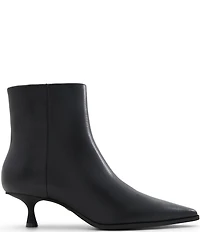 ALDO Emmalie Leather Pointed Toe Kitten Heel Dress Booties