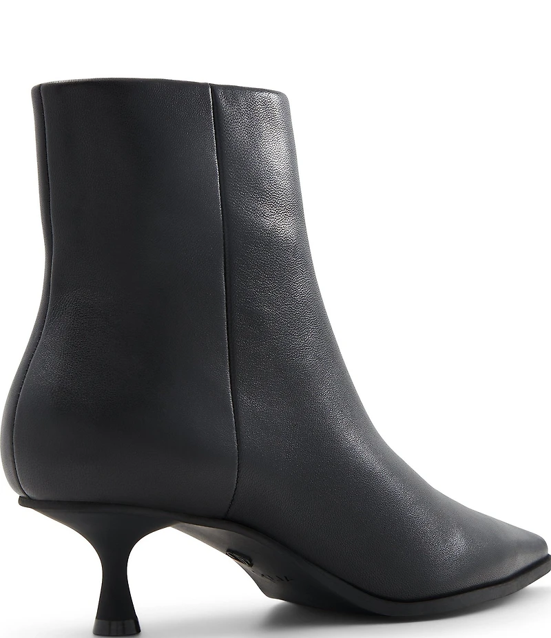 ALDO Emmalie Leather Pointed Toe Kitten Heel Dress Booties