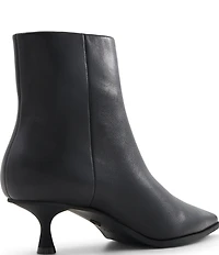 ALDO Emmalie Leather Pointed Toe Kitten Heel Dress Booties