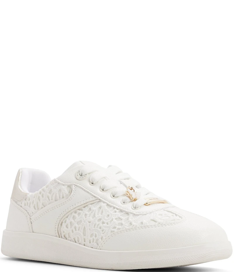 ALDO Erilg Lace Panels Butterfly Charms Lace Up Sneakers