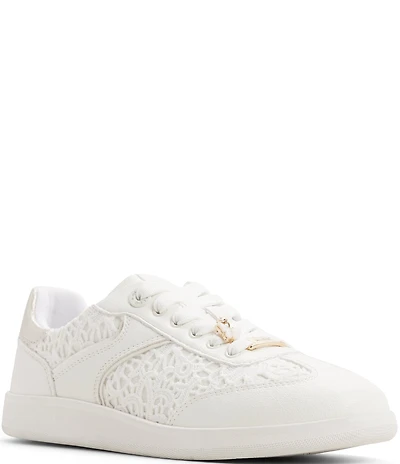 ALDO Erilg Lace Panels Butterfly Charms Lace Up Sneakers