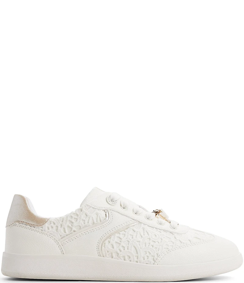 ALDO Erilg Lace Panels Butterfly Charms Lace Up Sneakers