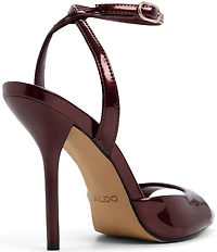 ALDO Forevermore Metallic Patent Ankle Strap Dress Sandals