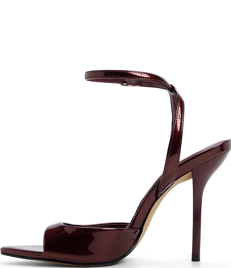 ALDO Forevermore Metallic Patent Ankle Strap Dress Sandals