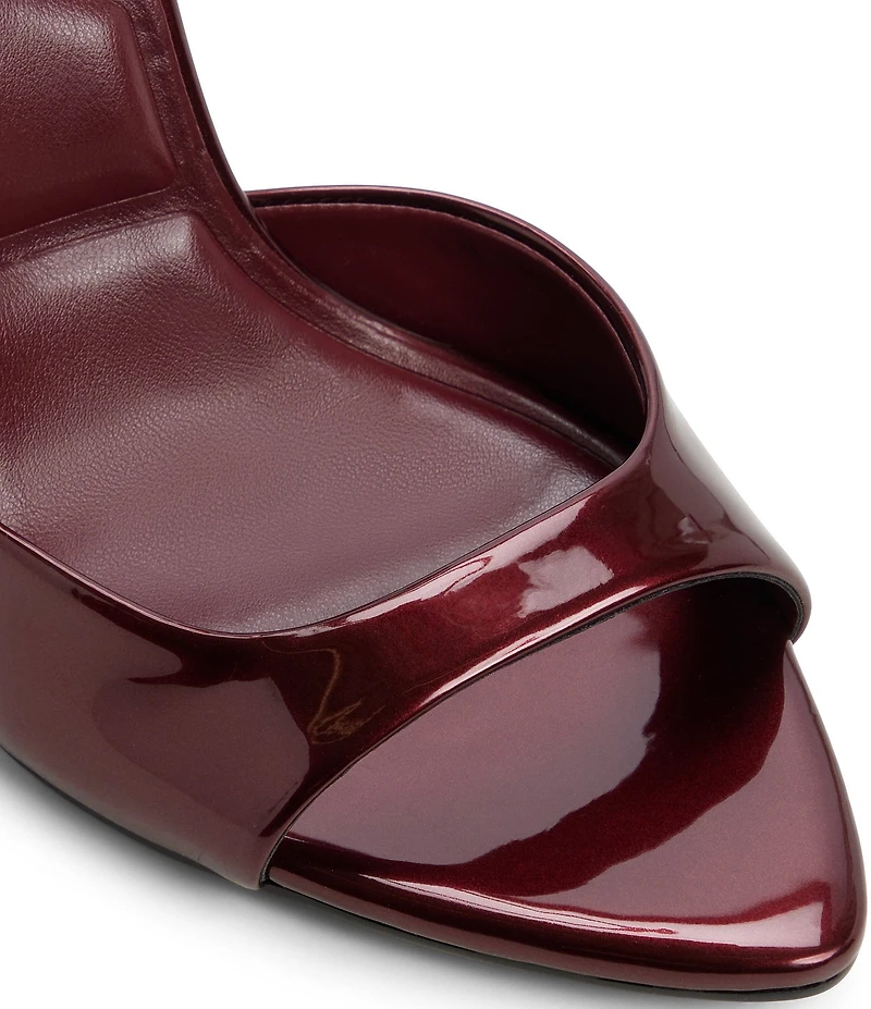 ALDO Forevermore Metallic Patent Ankle Strap Dress Sandals