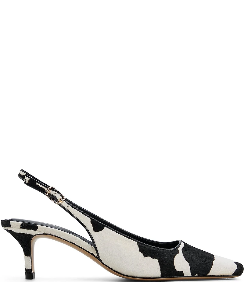ALDO Gabriellie Cow Print Calf Hair Slingback Pumps