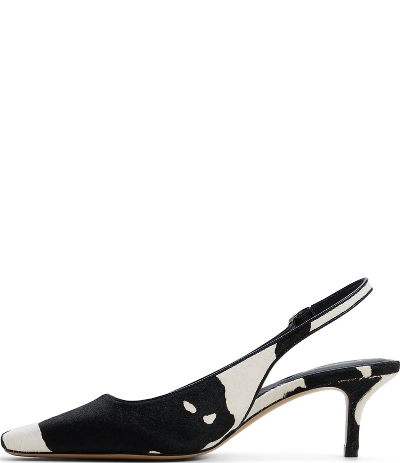 ALDO Gabriellie Cow Print Calf Hair Slingback Pumps