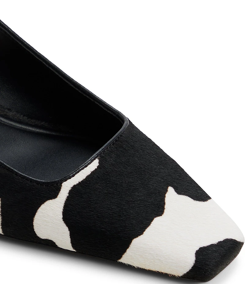 ALDO Gabriellie Cow Print Calf Hair Slingback Pumps